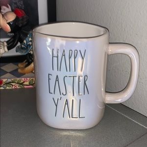 Happy Easter y’all iridescent mug Rae Dunn